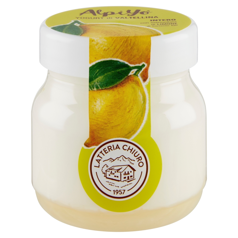 Yogurt Intero con Marmellata di Limoni di Sorrento, 125 g